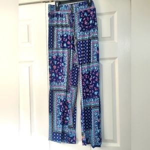 Colorful Palazzo Style Flare Pants. Easy to style and super comfortable!